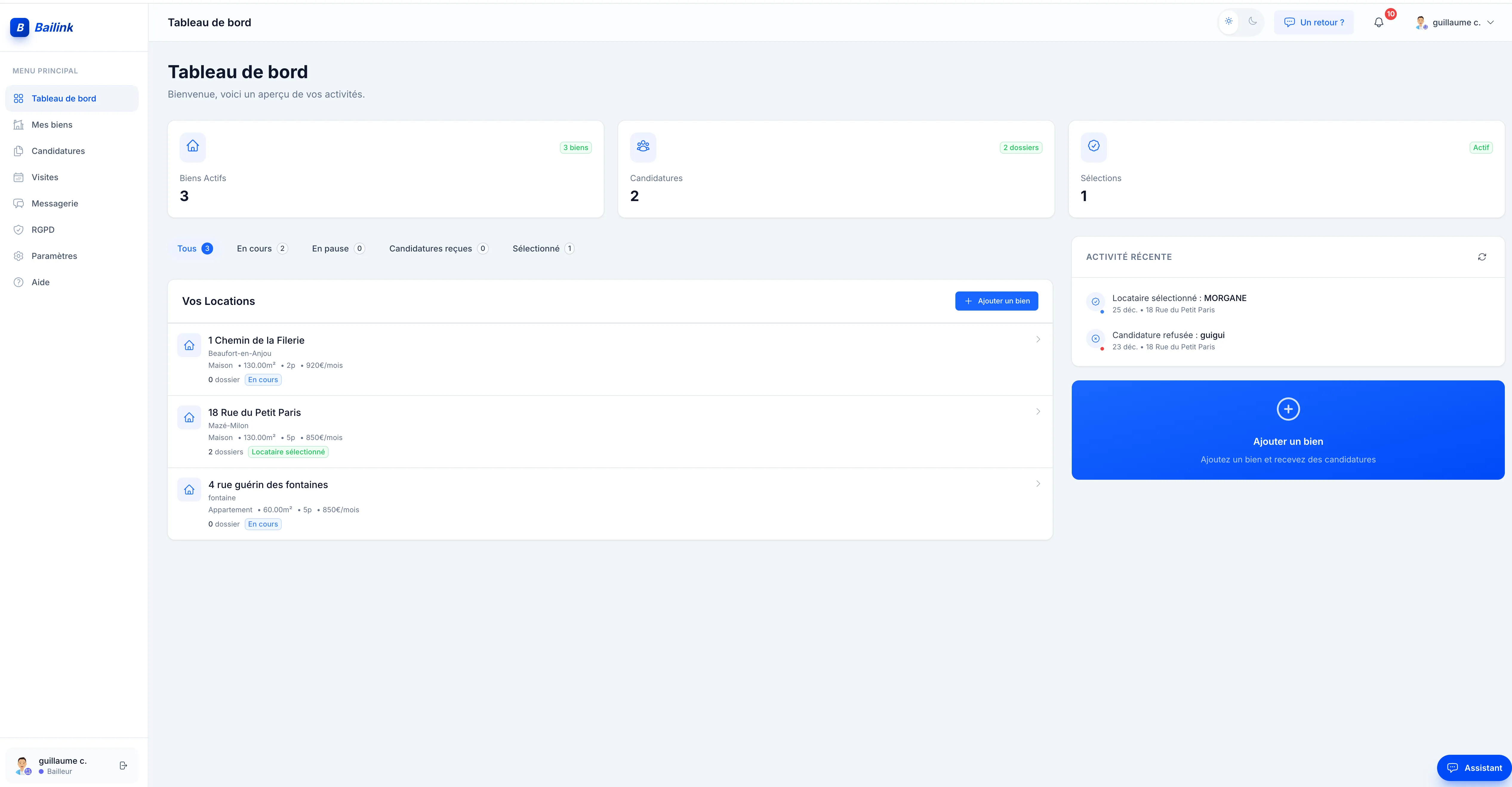 Bailink - SaaS de screening locatif pour bailleurs - illustration 4